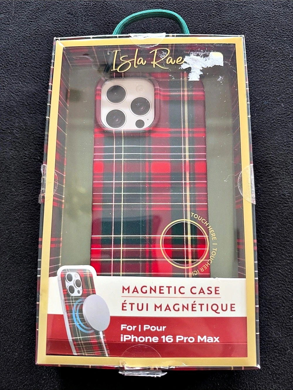 Isla Rae Magnetic Case Plaid iPhone 16 Pro Max Case